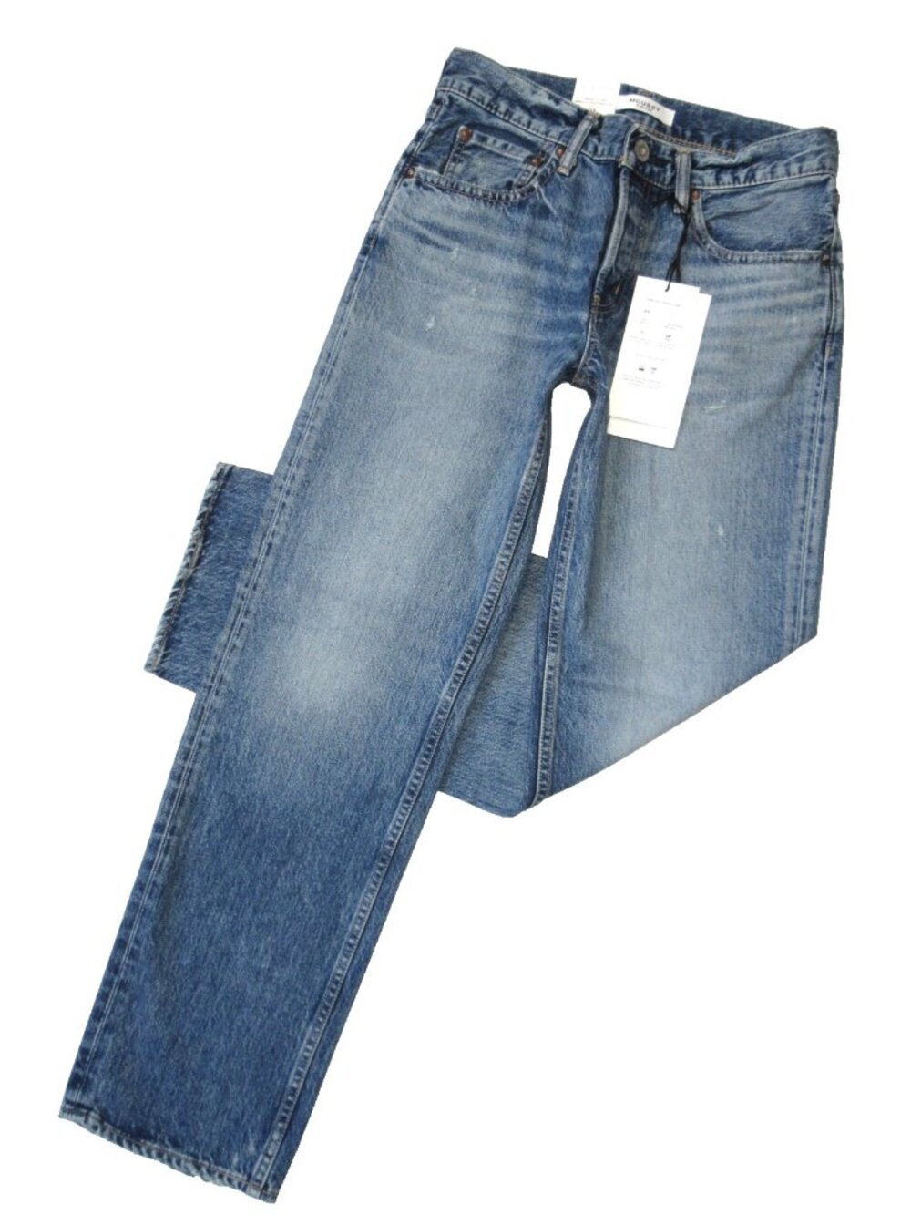 Moussy Women's Faded Blue Straight-Leg Jeans - Picture 6 of 15